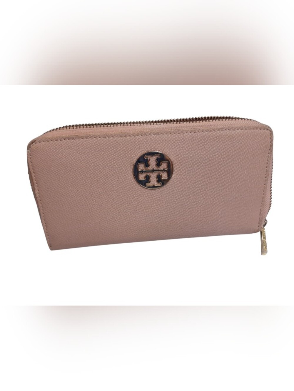 Tory Burch Pink Zip-Around Continental Wallet